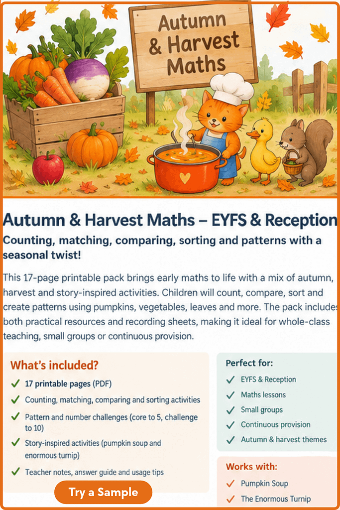 Autumn Maths Activities for EYFS: 5 Hands-On Early Numeracy Ideas ...