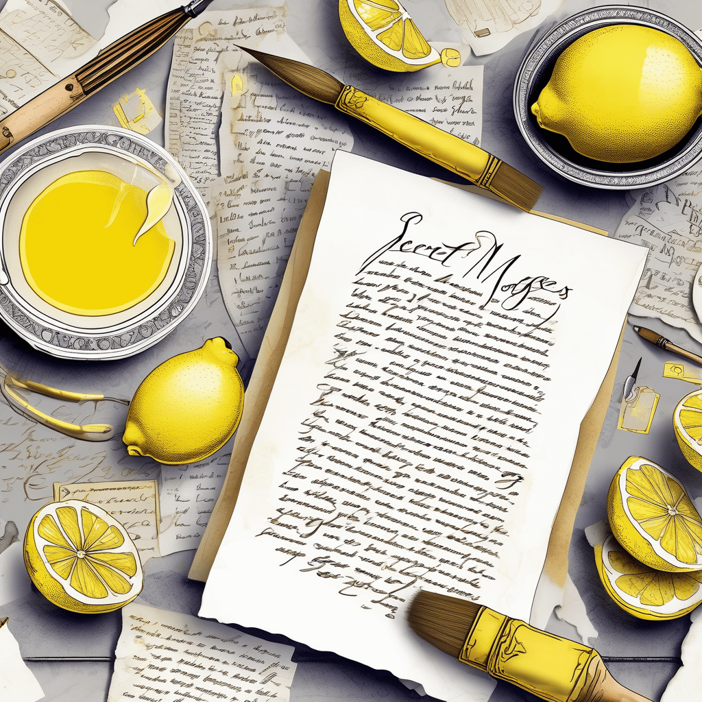 Invisible Ink: Unleashing Creativity with Lemon Juice