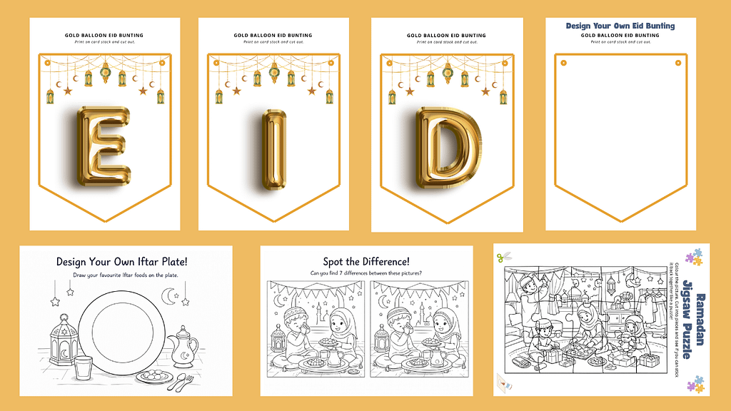 Ramadan & Eid Fun Family Activity Pack Printable - Magic Kids Learning