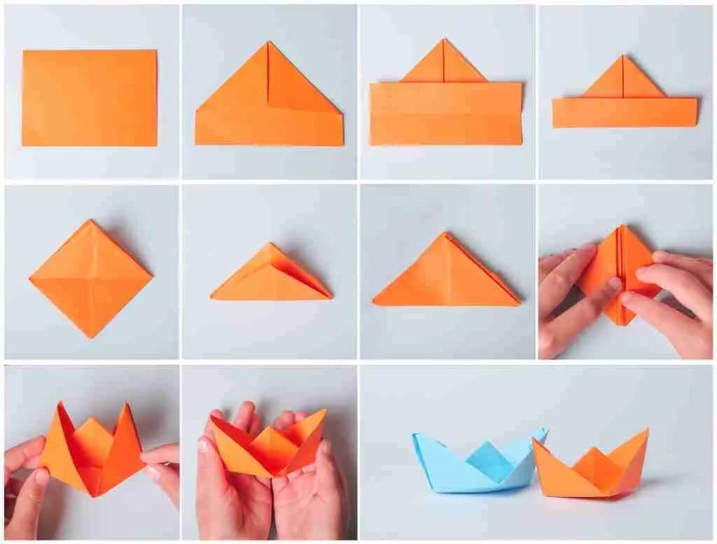 Sinking Ship Origami Tutorial Floating and Sinking Experiment for Kids (Easy Paper Boat Activity ...