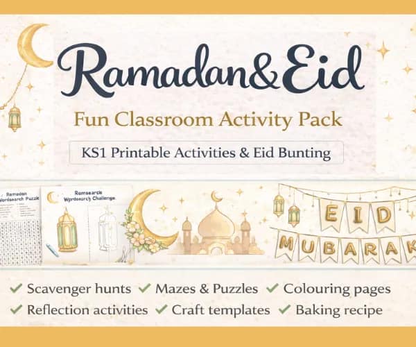 Eid & Ramadan Activities Classroom Pack (KS1) | Printable Puzzles ...