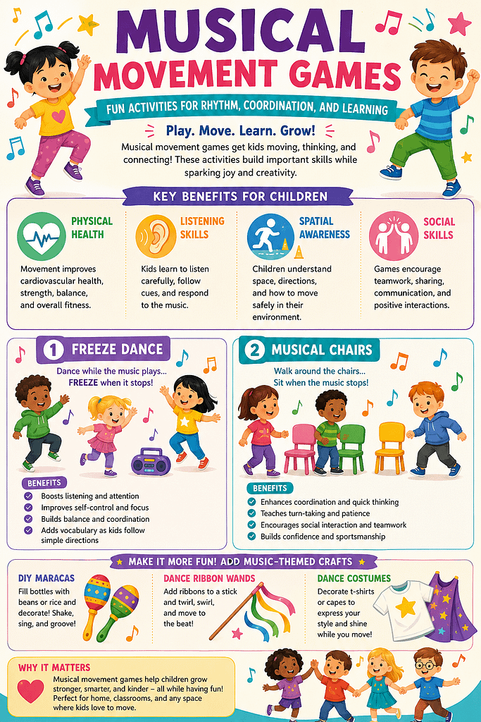 Musical Movement Games: Fun Activities for Rhythm, Coordination, and