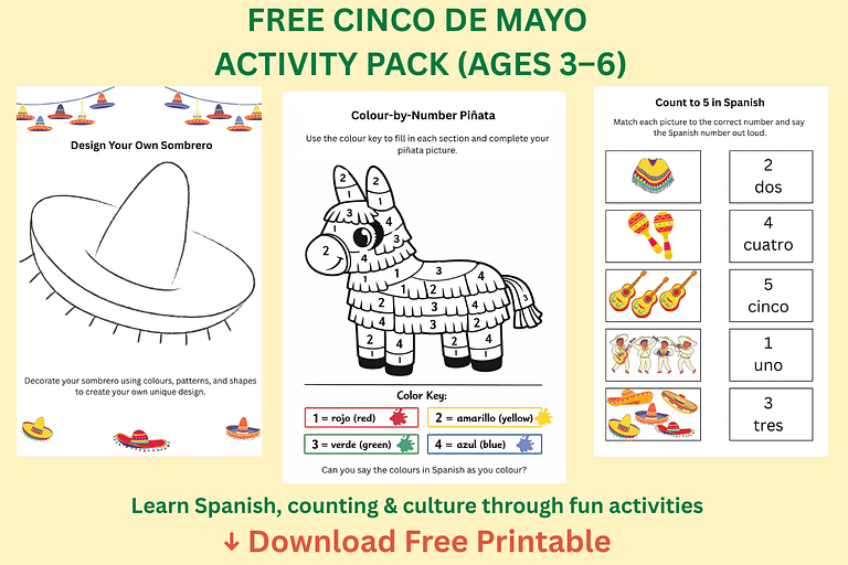 Cinco de Mayo Activities for Kids (Easy Crafts, Food & Classroom Ideas ...